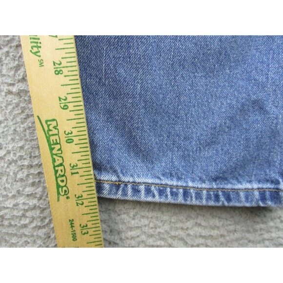 Levis 505 Jeans Mens 40x32 Blue Denim Zip Fly Straight Regular Fit Workwear Pant - Picture 5 of 8